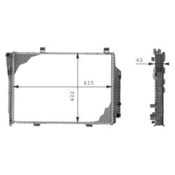 Chladič motora MAHLE CR 230 000P - obr. 3