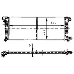 Chladič motora MAHLE CR 430 000P - obr. 1