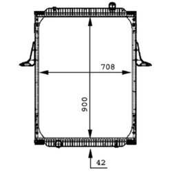 Chladič motora MAHLE CR 698 000P - obr. 1