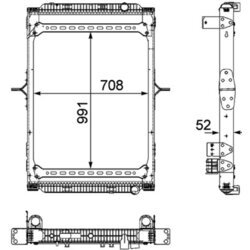 Chladič motora MAHLE CR 891 000P - obr. 3