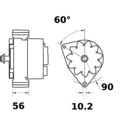 Alternátor MAHLE MG 433 - obr. 4