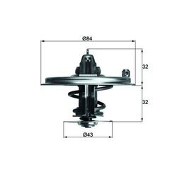 Termostat chladenia MAHLE TX 36 71D