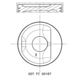 Piest MAHLE 007 PI 00167 000 - obr. 1