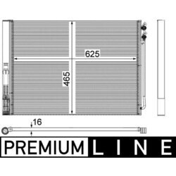 Kondenzátor klimatizácie MAHLE AC 567 000P