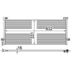 Kondenzátor klimatizácie MAHLE AC 884 000P - obr. 1