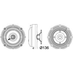 Spojka ventilátora chladenia MAHLE CFC 110 000P - obr. 3