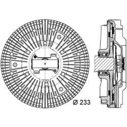 Spojka ventilátora chladenia MAHLE CFC 25 000P - obr. 1