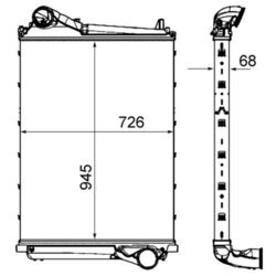 Chladič plniaceho vzduchu MAHLE CI 453 000P - obr. 1