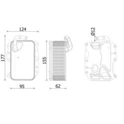 Chladič motorového oleja MAHLE CLC 279 000S - obr. 1