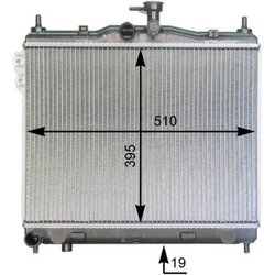 Chladič motora MAHLE CR 1277 000P - obr. 1