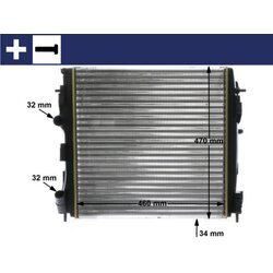 Chladič motora MAHLE CR 1506 000S