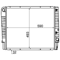 Chladič motora MAHLE CR 1545 000S