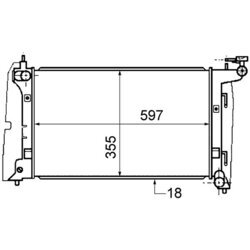 Chladič motora MAHLE CR 1558 000S