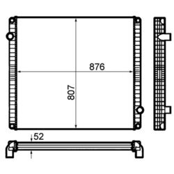 Chladič motora MAHLE CR 1916 000P - obr. 1