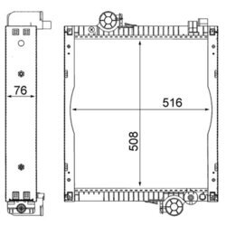 Chladič motora MAHLE CR 216 000S