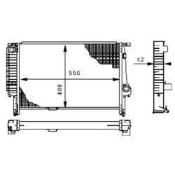 Chladič motora MAHLE CR 277 000S