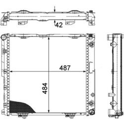 Chladič motora MAHLE CR 291 000P - obr. 1