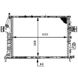 Chladič motora MAHLE CR 305 000P - obr. 1