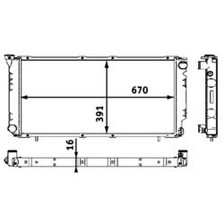 Chladič motora MAHLE CR 541 000S - obr. 1