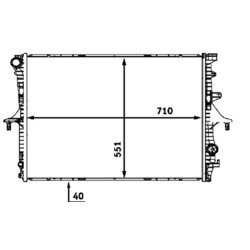 Chladič motora MAHLE CR 569 000P