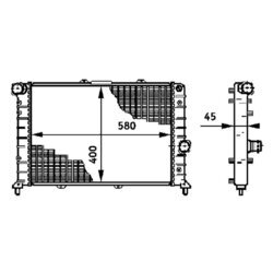 Chladič motora MAHLE CR 589 000S - obr. 1