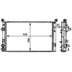 Chladič motora MAHLE CR 645 000P - obr. 1