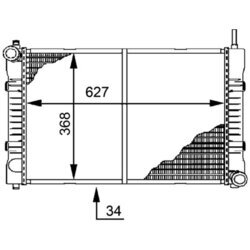 Chladič motora MAHLE CR 676 000P - obr. 1