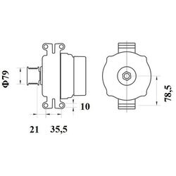 Alternátor MAHLE MG 796 - obr. 1