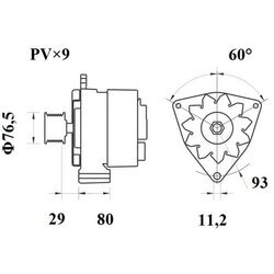 Alternátor MAHLE MG 803 - obr. 4