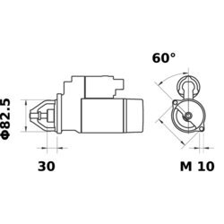 Štartér MAHLE MS 127 - obr. 2