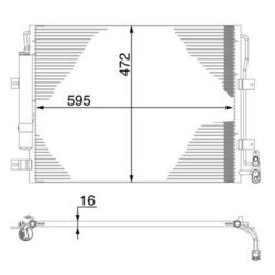 Kondenzátor klimatizácie MAHLE AC 273 000S - obr. 1