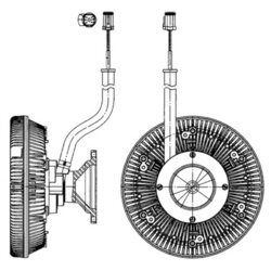 Spojka ventilátora chladenia MAHLE CFC 218 000P