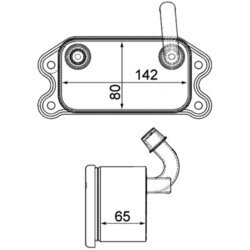 Chladič motorového oleja MAHLE CLC 101 000P - obr. 1