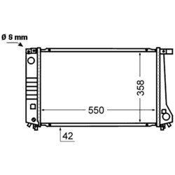 Chladič motora MAHLE CR 1424 000S