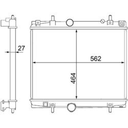 Chladič motora MAHLE CR 1437 000S - obr. 1