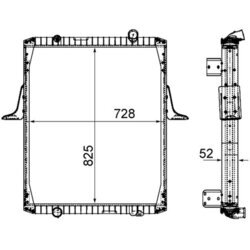 Chladič motora MAHLE CR 2091 000P