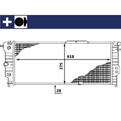 Chladič motora MAHLE CR 440 000S