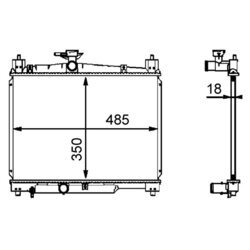 Chladič motora MAHLE CR 539 000S