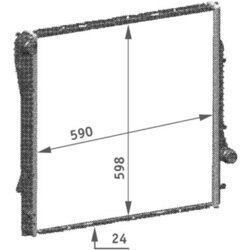 Chladič motora MAHLE CR 567 000P