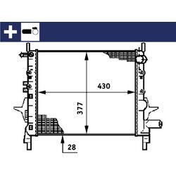 Chladič motora MAHLE CR 614 000S