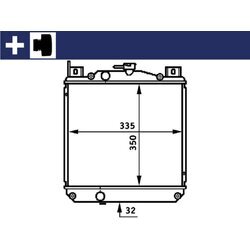 Chladič motora MAHLE CR 655 000S