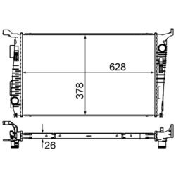 Chladič motora MAHLE CR 845 000S