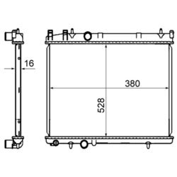 Chladič motora MAHLE CR 850 000S