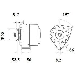 Alternátor MAHLE MG 375 - obr. 4