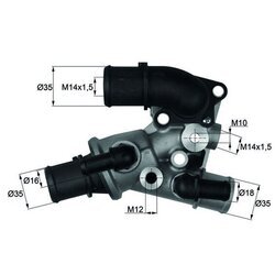 Termostat chladenia MAHLE TI 111 80D - obr. 2