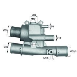 Termostat chladenia MAHLE TI 124 88