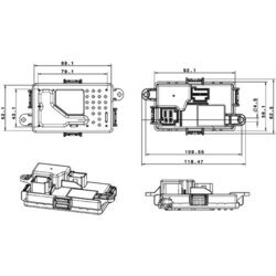 Regulator, ventilator vnutorneho priestoru MAHLE ABR 67 000P - obr. 1