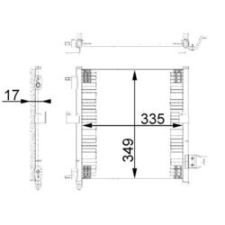 Kondenzátor klimatizácie MAHLE AC 264 000S - obr. 1