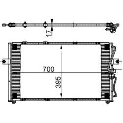 Kondenzátor klimatizácie MAHLE AC 379 000S - obr. 1