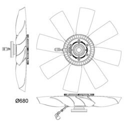 Ventilátor chladenia motora MAHLE CFF 477 000P - obr. 1